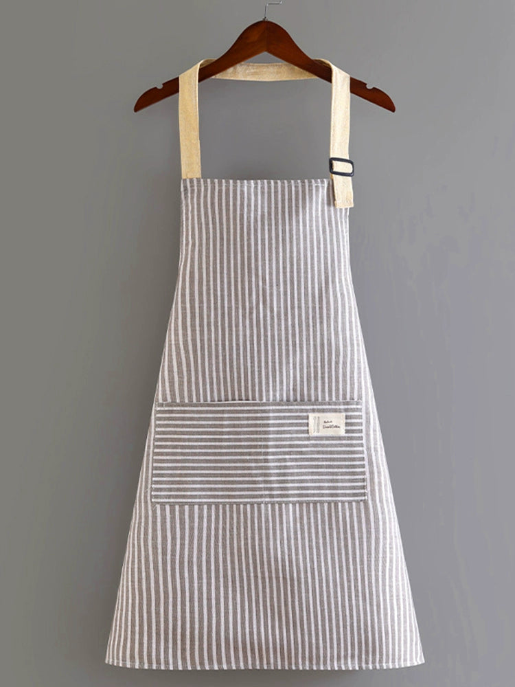 K-style Fashion For Home Work Restaurant Cotton and Linen Apron