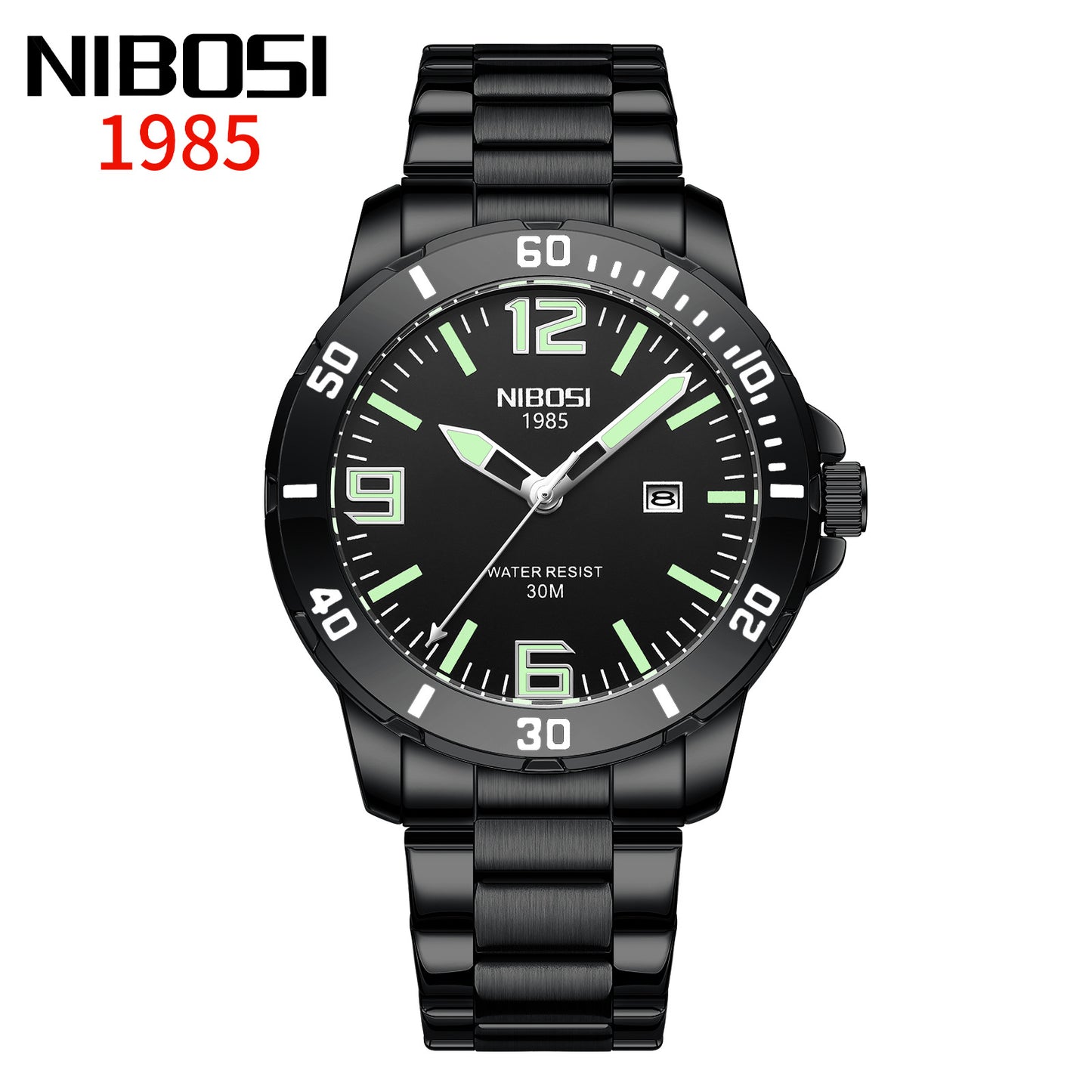 Nibosi cross-border popular casual men's watch waterproof luminous multifunctional watch simple men's quartz watch