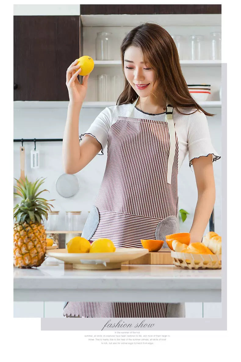 Kitchen For Home Oil-Proof Fashion Cooking Erasable Hand Apron