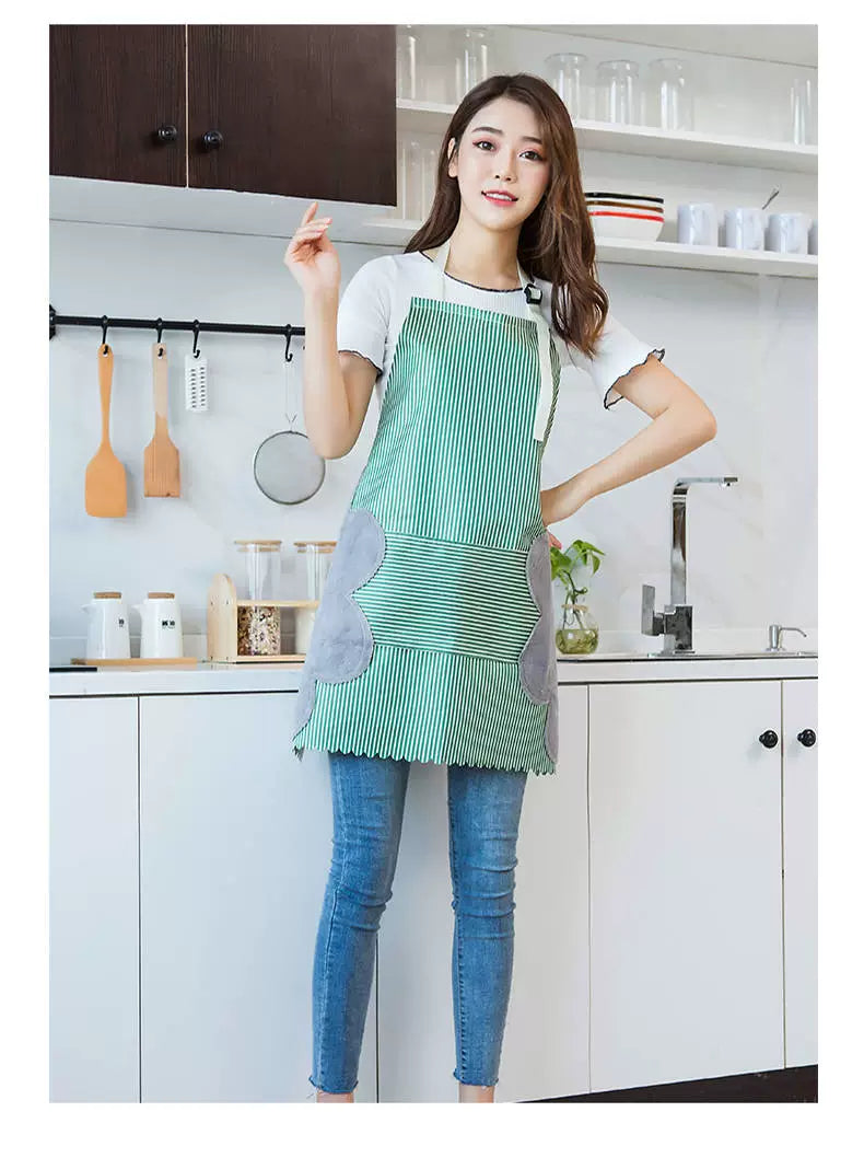 Kitchen For Home Oil-Proof Fashion Cooking Erasable Hand Apron