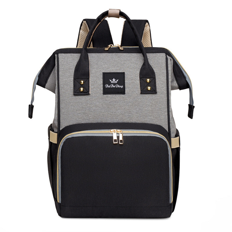 New Mummy Backpack Large Capacity Contrast Color Harajuku Style Backpack Casual Travel Single Shoulder Portable Crossbody Bag