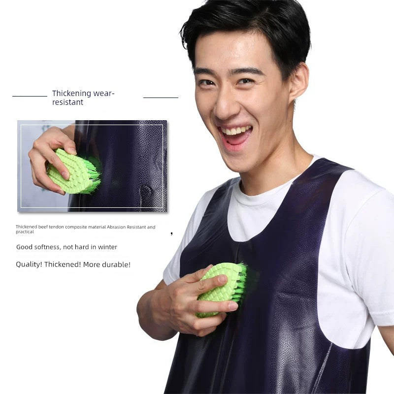 Vest-Style Long Beef Tendon Acid and Alkali Resistant Waterproof Apron