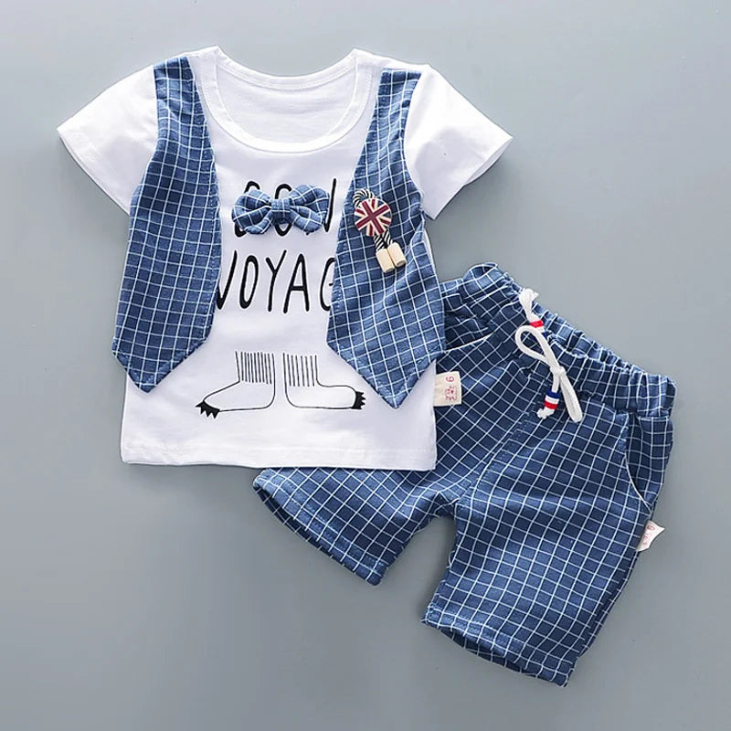 New Summer Baby Girl Clothes Children Boys Fashion T-Shirt Shorts 2Pcs/Set Toddler Casual Costume Infant Outfits Kids Tracksuits