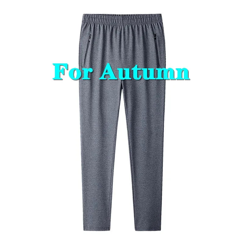 Men's pants Men Casual Pants Oversized Autumn Summer Breathable Sweatpants Elasticity Quick Drying Trousers largo Mens Clothing