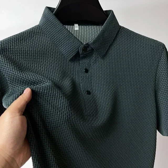 New Summer Polo Shirt High Quality Men's Short Sleeve Breathable Top Business Casual Sweat-absorbing Polo-shirt for Men