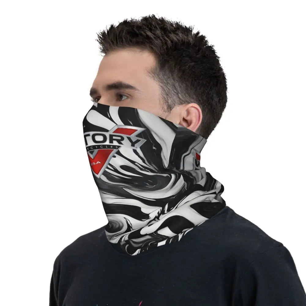 Victory Motorcycle Bandana Neck Cover Printed Motorcycle Club Victory high ball Face Scarf Multi-use Cycling Riding Unisex Adult