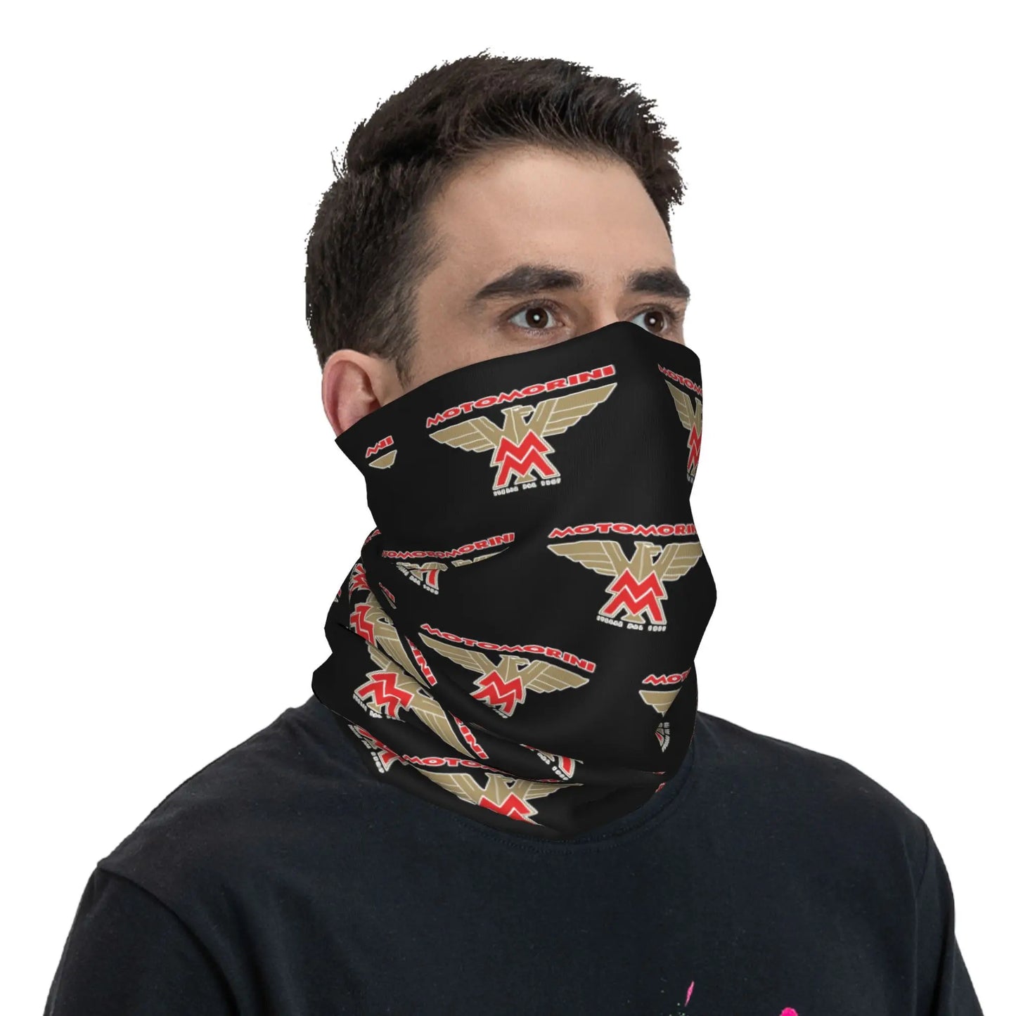 Moto Morini Logo Motorcycle  Bandana Neck Gaiter Printed  Balaclavas Mask Scarf Multifunctional Cycling Riding Adult Breathable