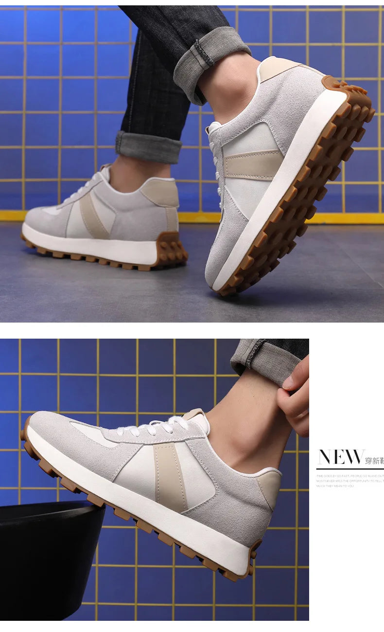 Genuine Leather Men Sneakers Elevator Shoes Hidden Height Increasing Shoes Men 8 6CM Sports Casual Flat Oxfords Man Heightening