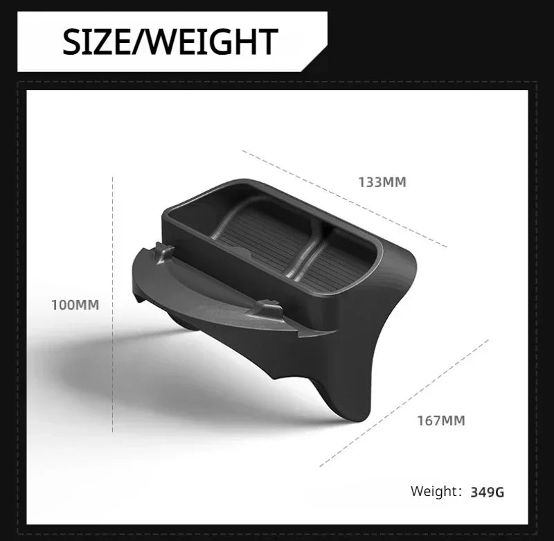 Silicone Storage Box for Tesla Model 3 Y 2021-23 Steering Wheel Glasses Case GPS Navigation Mobile Phone Holder Car Accessories