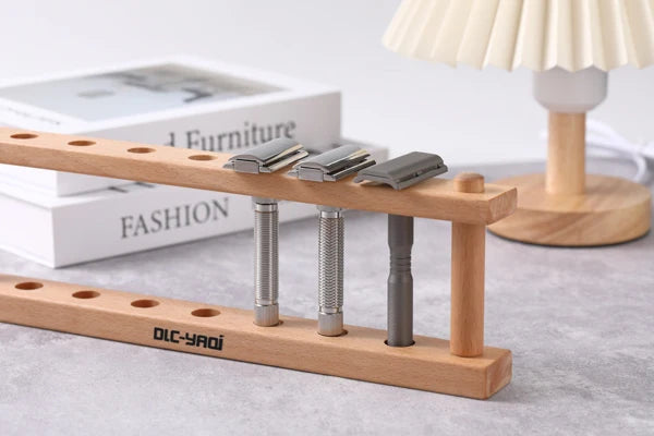 YAQi  Beech  Wood Razor Holder For Safety Razors