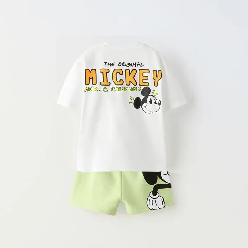 Kids Short Sleeve Shorts Outfits Summer Clothes Cartoon Print TShirt Cute Print Tops Toddler Boys Casual Costume Girls Cute Sets