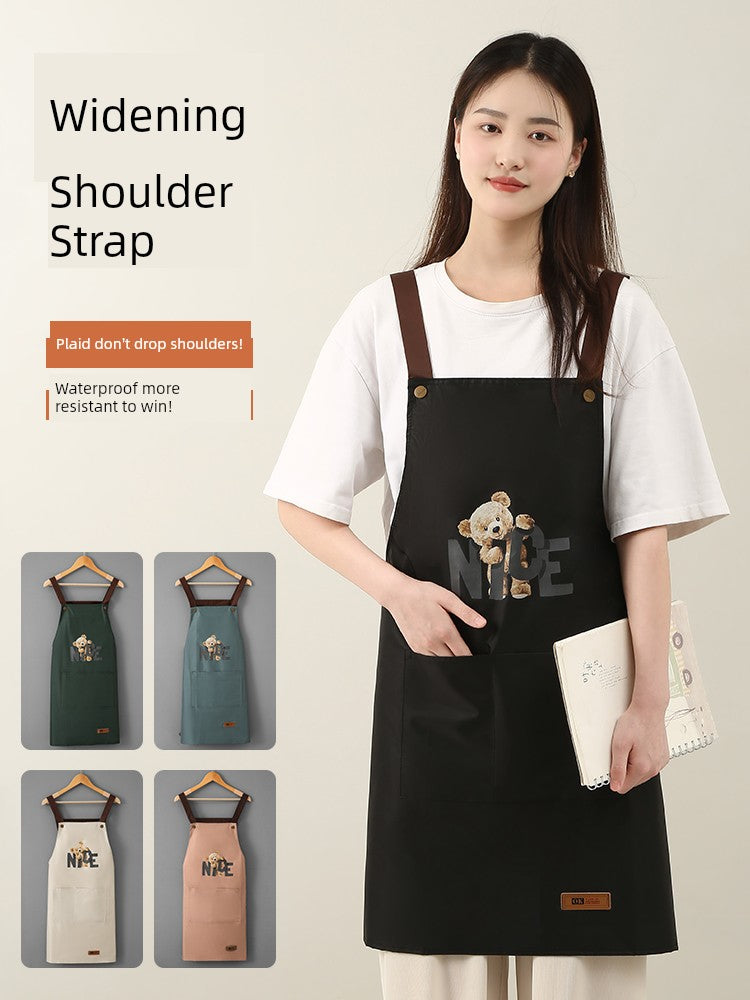 Fashion Oil-Proof For Home Kitchen God Sleeveless Thin Apron