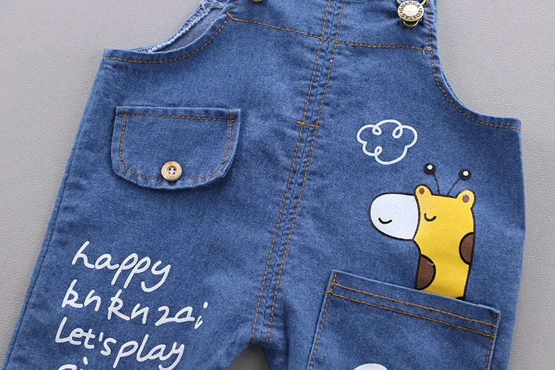 New Summer Baby Girls Clothes Suit Children Boys Cotton T-Shirt Overalls 2Pcs/Sets Toddler Casual Costume Infant Kids Tracksuits