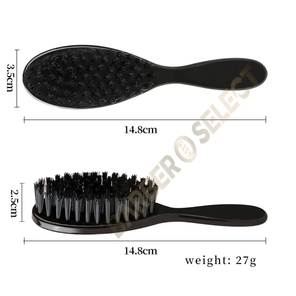 New Professional Barber Shaving Beard Brush Removal Neck Dusting Horse Hair Brushes Face Mustache Salon Cleaning Styling Tools