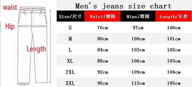 European and American Men's Multi Pocket Elastic Jeans with Zipper Decoration Work Clothes Punk Skinny Denim Cargo Pants