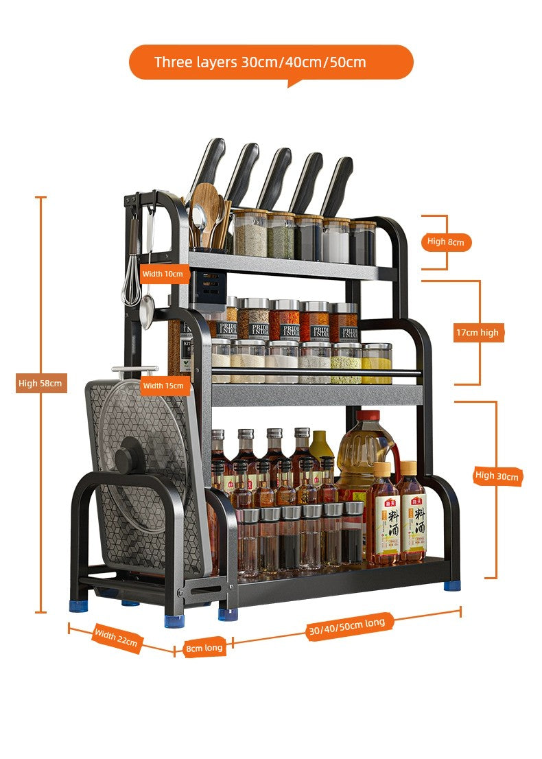 Multi-level stand - great for kitchen spices, knives, etc.