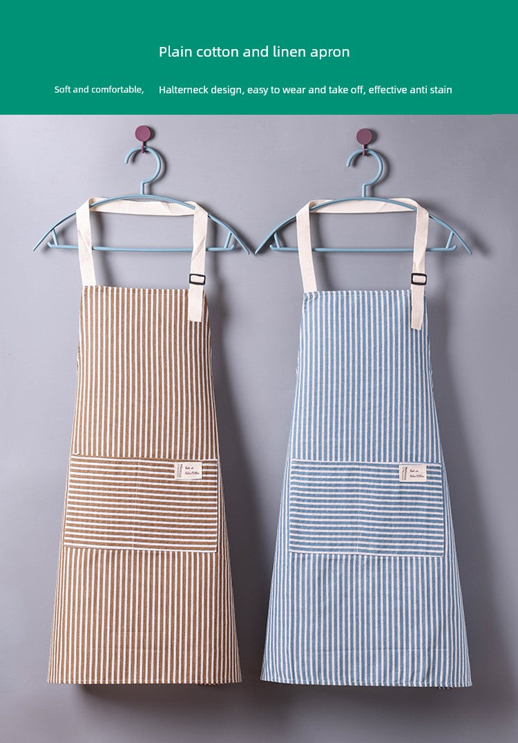 Dafurui Cotton and Linen Spring and Summer For Home Internet Celebrity 1 Apron