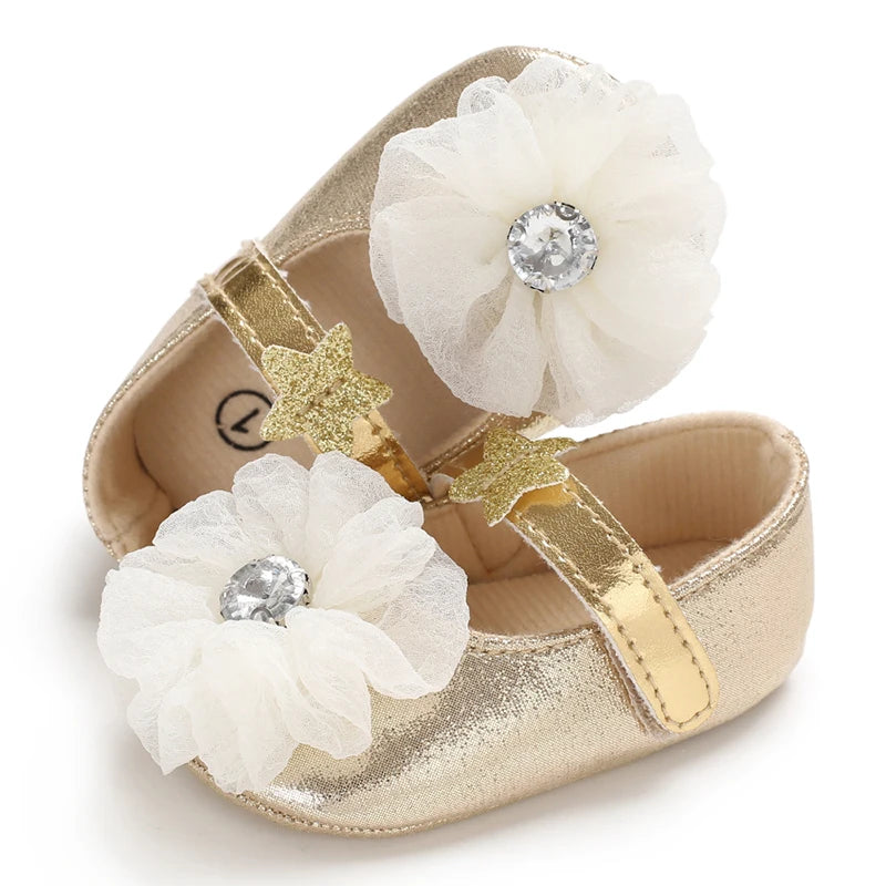 Fashionable Series Baby Shoes Girl Baby Cute Bow PU Princess Shoes Soft Cloth Sole Comfortable Walking Shoes Spring and Autumn