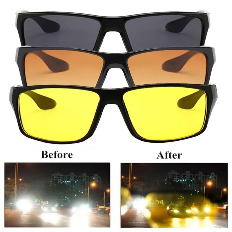 Vintage Sunglasses Men Driving Rectangle Design Sun Glasses Female Male Eyewear Black Big Frame Sunglasses Mens