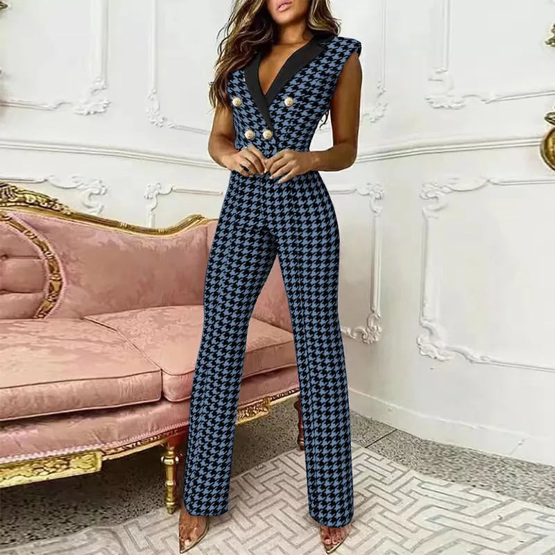 New women's jumpsuits 2024 spring autumn new long-sleeved slim professional jumpsuits elegant and elegant jumpsuits