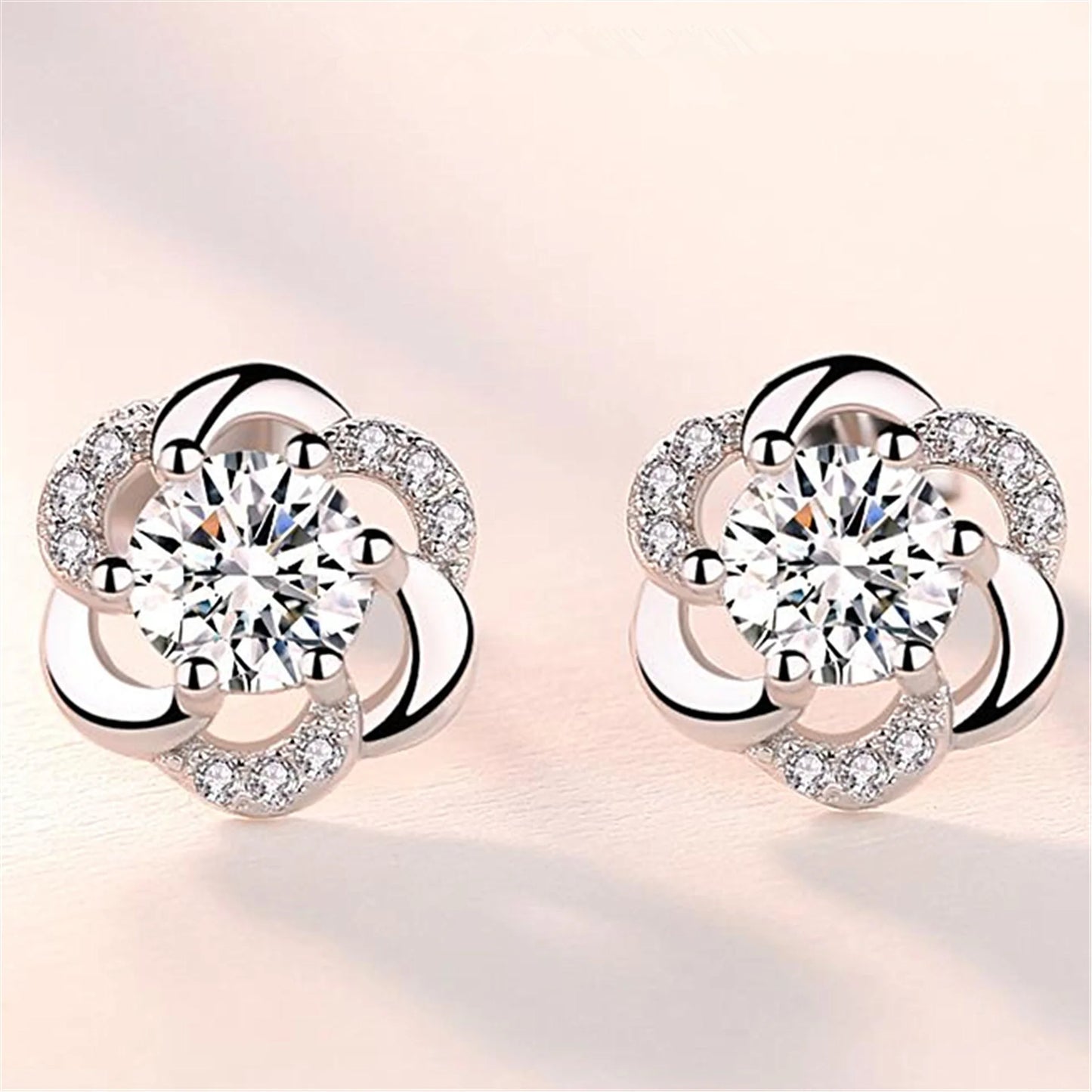 925 Sterling Silver Star Stud Earrings AAA Zircon High Quality For Women Earring Wedding Fine Jewelry Accessories  Party Gift