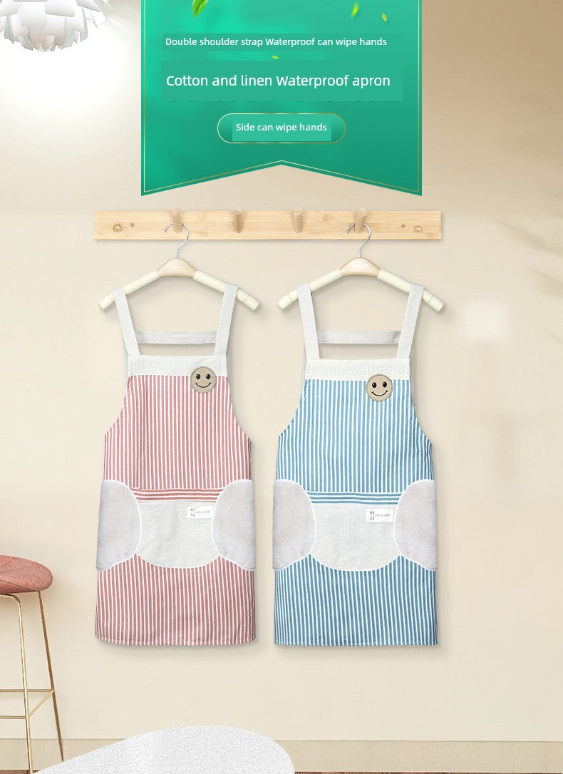 For Home Kitchen Waterproof Dining Internet Celebrity Young Apron