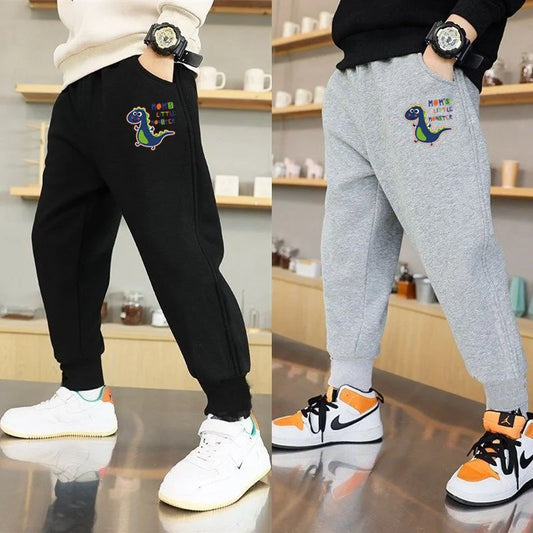 Children Pants Cartoon Dinosaur Boy Sports Pants Spring Autumn Toddler Casual Kids Trousers Sweatpant for Boys Clothes 3-14 Year