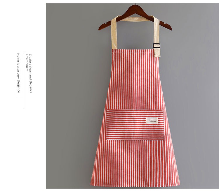 K-style Fashion For Home Work Restaurant Cotton and Linen Apron