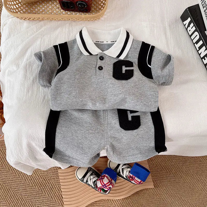 New Summer Baby Girl Clothes Suit Children Boys Fashion T-Shirt Shorts 2Pcs/Sets Toddler Casual Sports Costume Kids Tracksuits