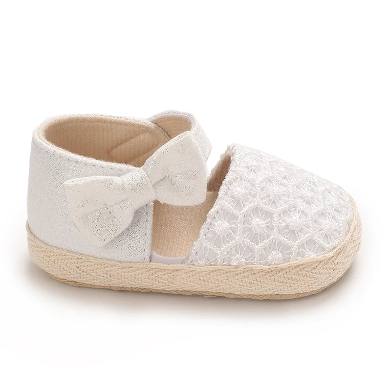 Summer Fashion Baby Shoes 0-18M Girl Baby Bow Casual Sandals Soft Sole Comfortable Baby Walking Shoes