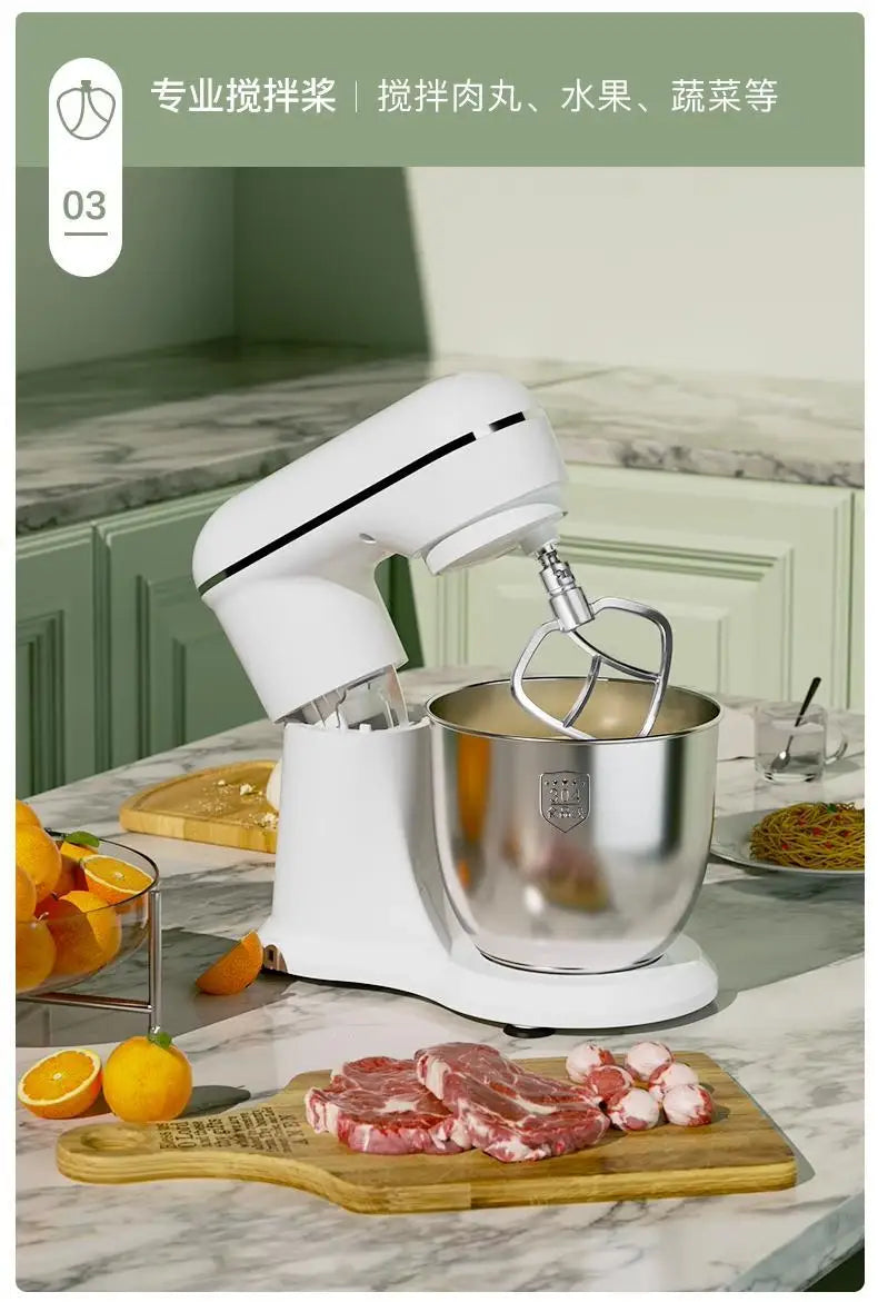 Household Small Automatic Egg Beater Multi-function Dough Mixer Bread Blenders Kitchen Aid Standing Spiral Stand Blender Machine