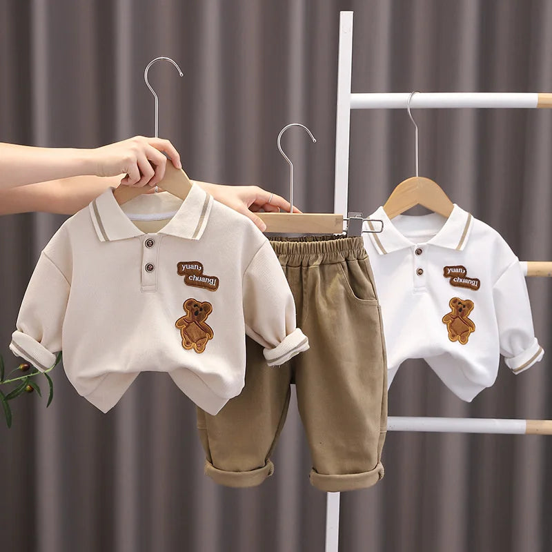 New Spring Autumn Baby Girl Clothes Kids Boys Clothing Children T-Shirt Pants 2Pcs/Sets Toddler Casual Costume Infant Tracksuits