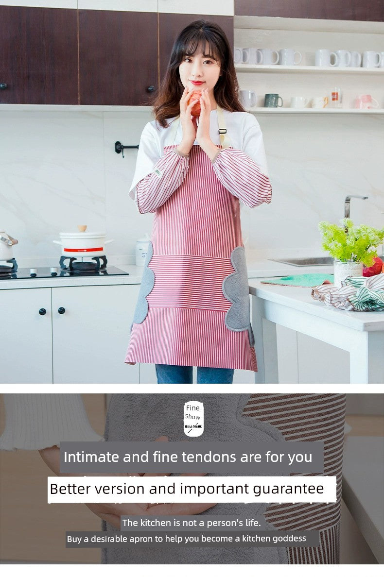 For Home Kitchen Waterproof Fashion Adults Can Wipe Hand Apron