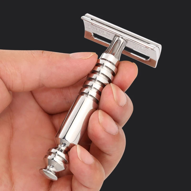 CNC 316L Stainless Steel Manual Shave Classic Double Edge Safety Luxury Razor for Men