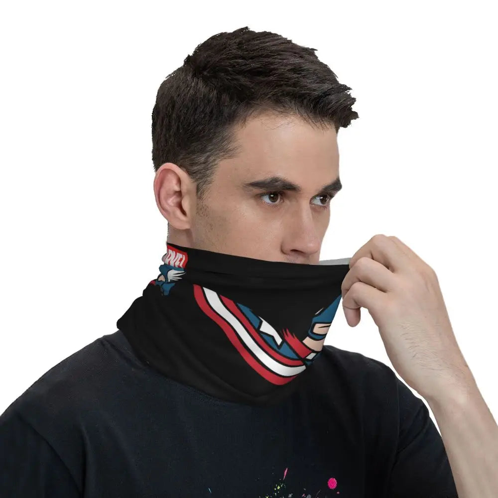 Limited Edition Bandana Neck Gaiter Motorcycle Club Marvel Face Scarf Cycling Face Mask Hiking Unisex Adult All Season