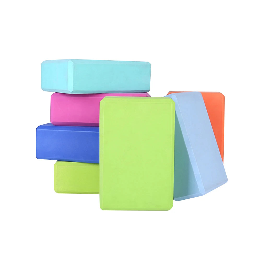 Eva Yoga Block Foam Sport Fitness Gym Pilates Dance Training Body Shaping Stretching Aid Balance Colorful Yoga Accessories