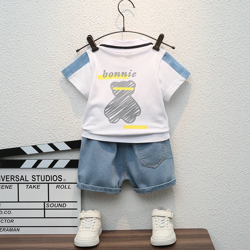 New Summer Fashion Baby Clothes Suit Children Boys Girls T-Shirt Shorts 2Pcs/Sets Toddler Casual Costume Infant Kids Tracksuits