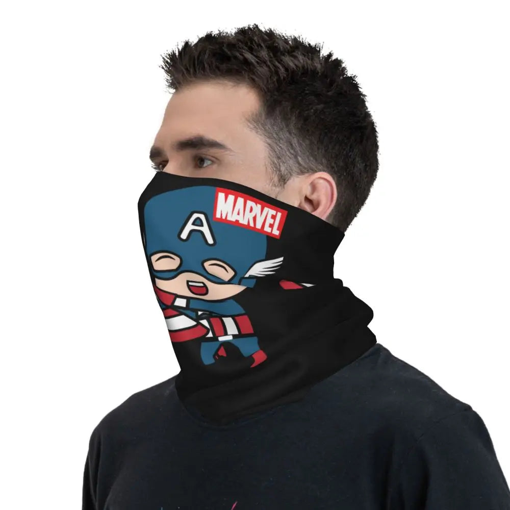 Limited Edition Bandana Neck Gaiter Motorcycle Club Marvel Face Scarf Cycling Face Mask Hiking Unisex Adult All Season