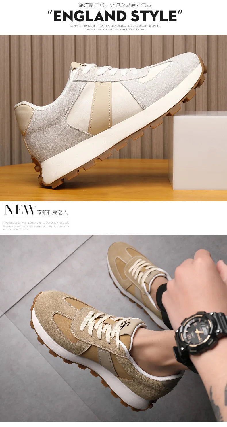 Genuine Leather Men Sneakers Elevator Shoes Hidden Height Increasing Shoes Men 8 6CM Sports Casual Flat Oxfords Man Heightening