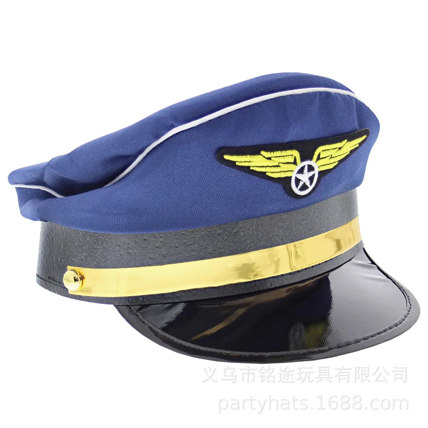 Hats for Men Women Cosplay Y2k Caps Airline Pilot Captain Costume Kit Pilot Dress Up Accessory Set with Aviator Sunglasses