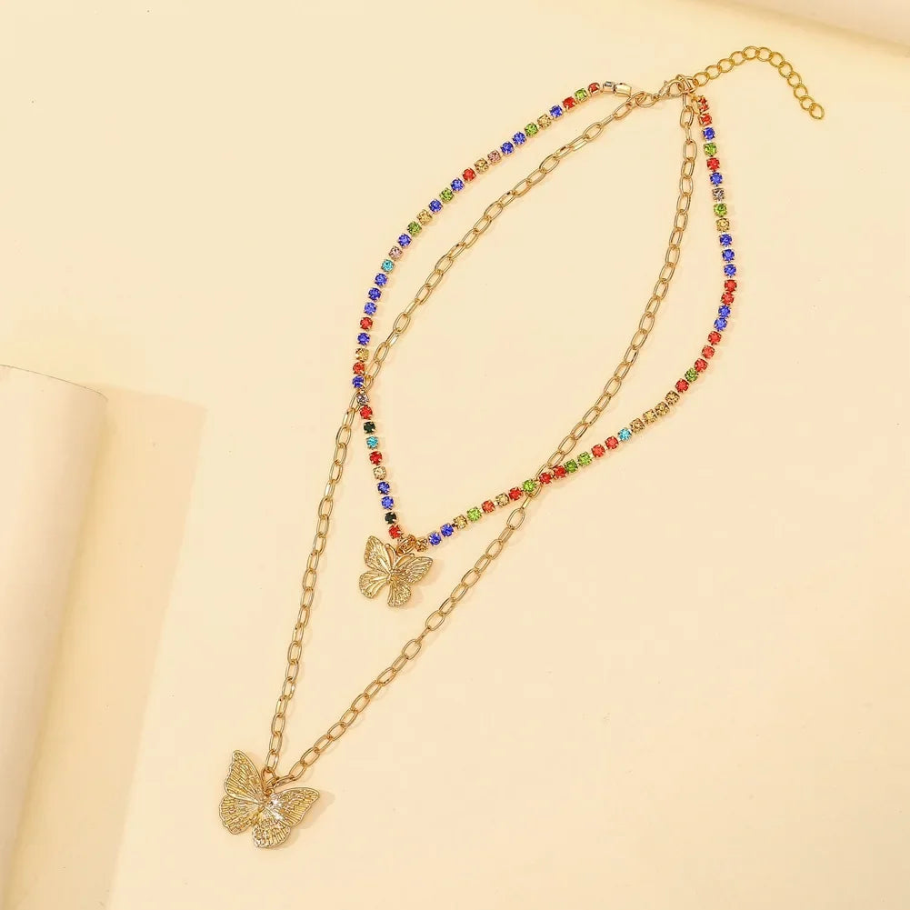 2024 New Minimalism Fashionable Long Tassel Necklace for Women Girls Vintage Chest Thin Chain Ball Pendant Neck Jewelry Gifts