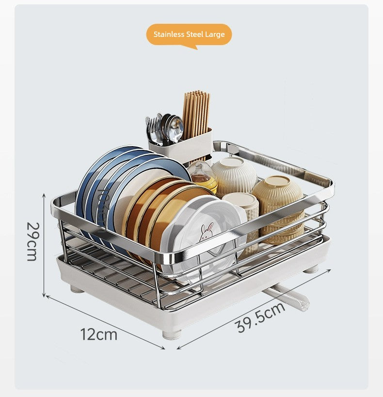 Shuaishi 304 Stainless Steel Kitchen Bowl and Chopstick Rack Drain Rack