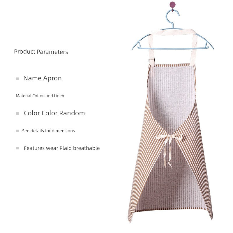 Dafurui Cotton and Linen Spring and Summer For Home Internet Celebrity 1 Apron