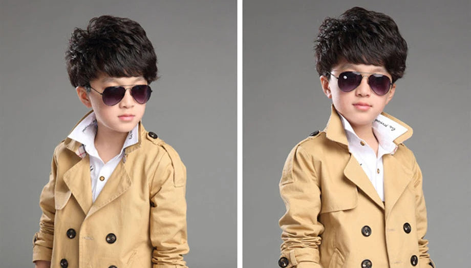 New Boys Winter Coat High Quality Fashion Double Breasted Solid Wool Coat For Boys Kids Wool Coat Jacket Boys Children Outerwear