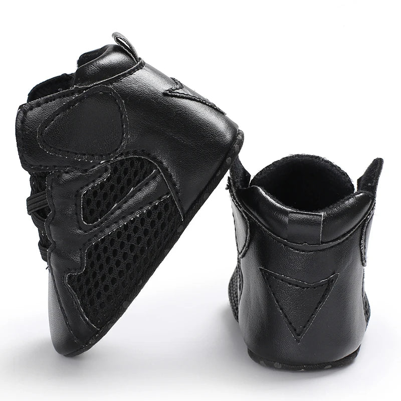 0-18 Months Newborn Baby Shoes for Boys Fashion Basketball Sports Shoes Soft Sole Comfortable Baby Walking Shoes