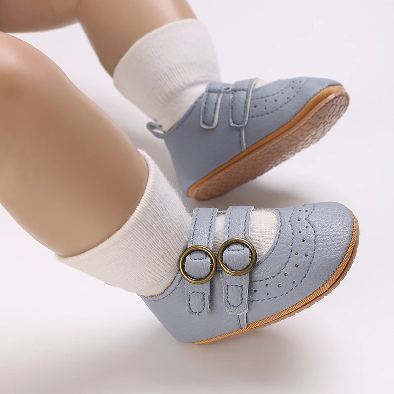 Girl Baby Soft Bottom Bow Princess Wedding Dress Mary Jane Flat Bottom Walking Shoes Newborn Lightweight Baby Sports Shoes