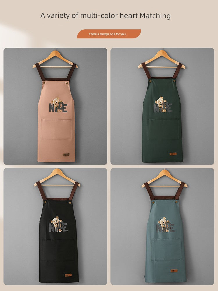 Fashion Oil-Proof For Home Kitchen God Sleeveless Thin Apron