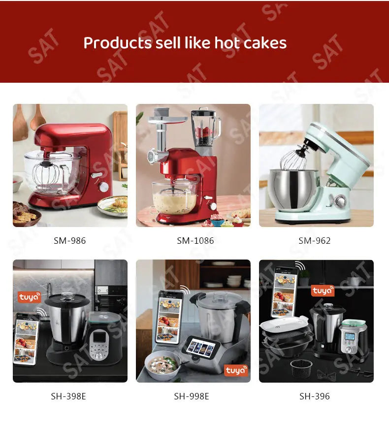 for 5.5/6/7/8/10l Dough Baking Mixer Machine Food Batedeira Home Kitchen Appliance Cake Aid Planetary Stand Mixer Food Mixers