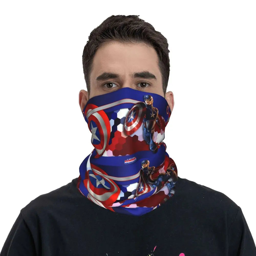 Limited Edition Bandana Neck Gaiter Motorcycle Club Marvel Face Scarf Cycling Face Mask Hiking Unisex Adult All Season