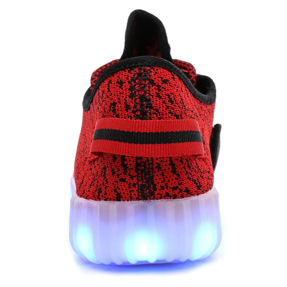 Men & Women LED  Shoes USB Rechargeable Breathable Fashion Adult Sneakers Large Size 35-46